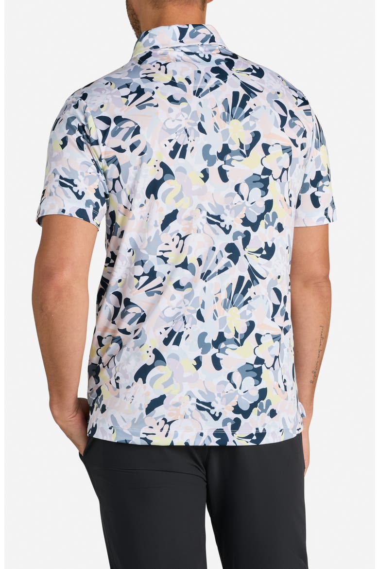 Savannah Swing Abstract Floral Performance Golf Polo, Alternate, color, SAVANNAH SWING