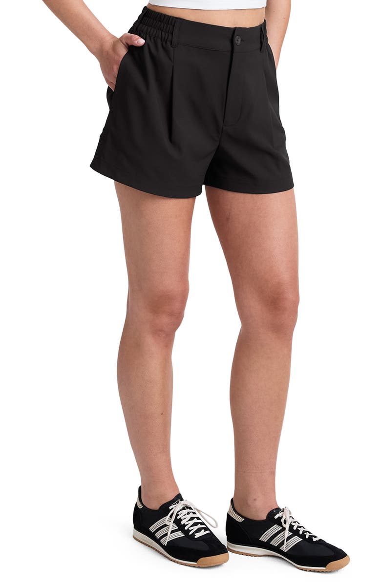 Beyond Yoga Status Shorts, Alternate, color, Black