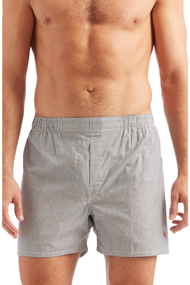 Assorted 5-Pack Woven Cotton Boxers, Alternate, color, MULTICOLOR