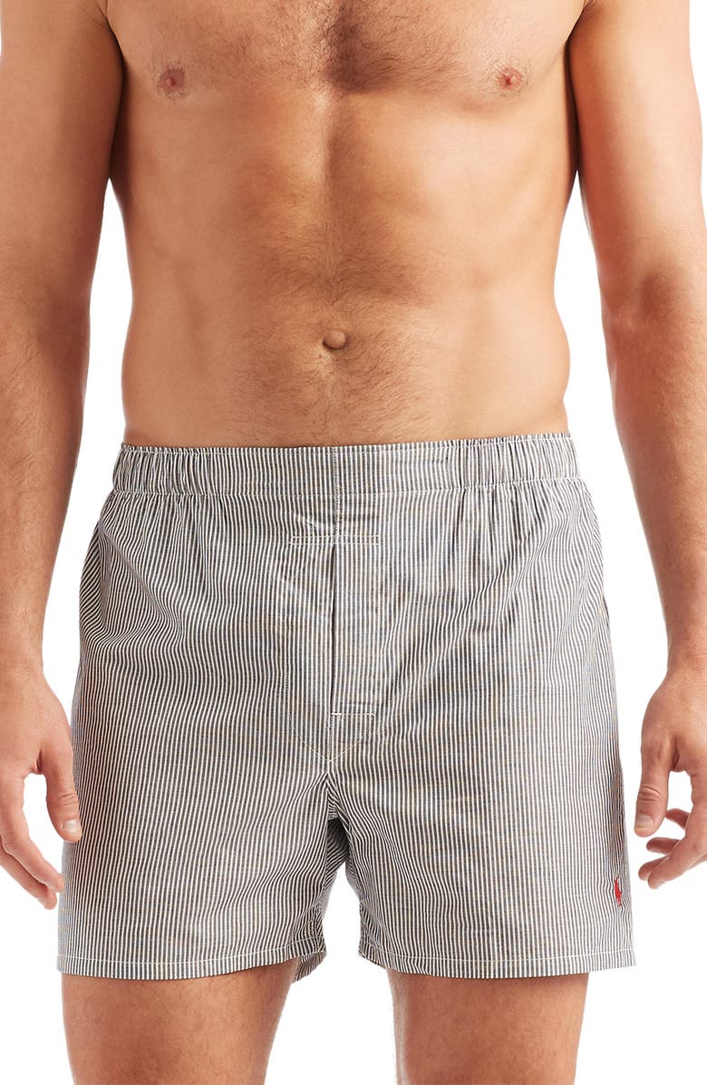 Polo Ralph Lauren Assorted 5-Pack Woven Cotton Boxers, Alternate, color,