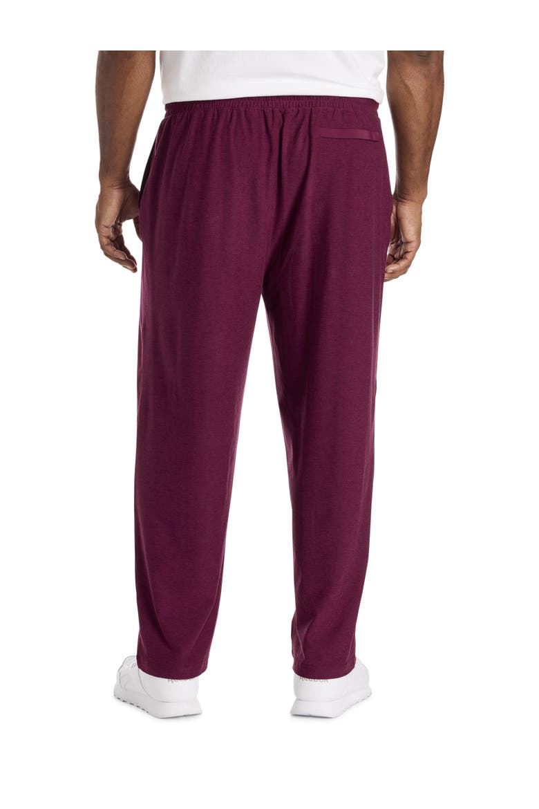 Big & Tall Performance Athletic-Fit Sweatpants, Alternate, color, BLACK CHERRY HEATH