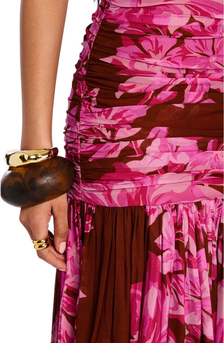 Retrofête Teryn Silk Chiffon Dress, Alternate, color, 