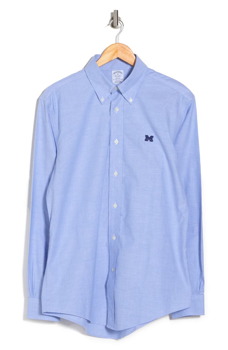 Brooks Brothers Oxford Collegiate Long Sleeve Regent Fit Shirt, Alternate, color, 