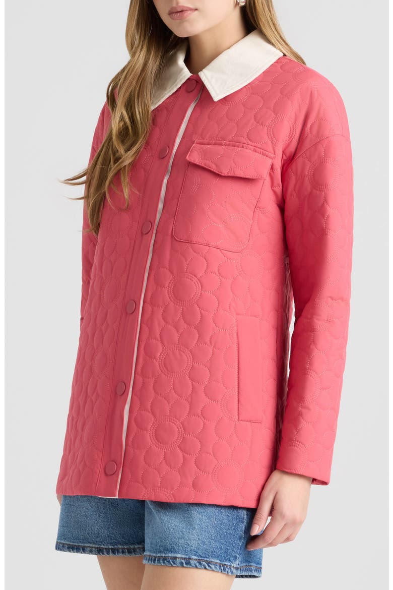 Quilted Shacket, Alternate, color, PITAYA RED