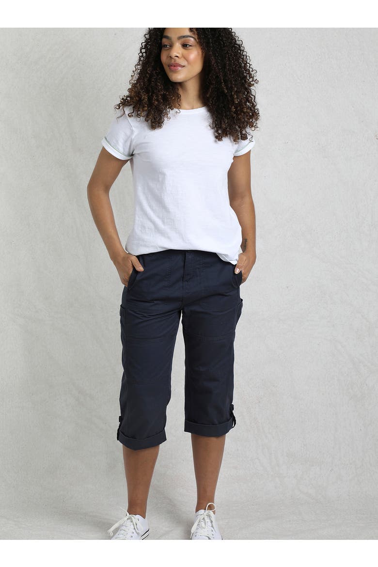 Salena 3/4 Length Trousers, Alternate, color, Navy