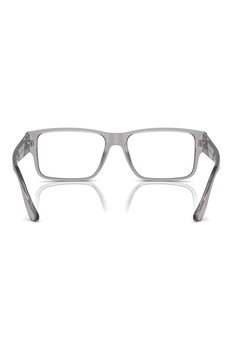 55mm Rectangle Optical Glasses, Alternate, color, GREY