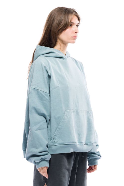 Toit Volant Oversize Wide Hoodie In Blue
