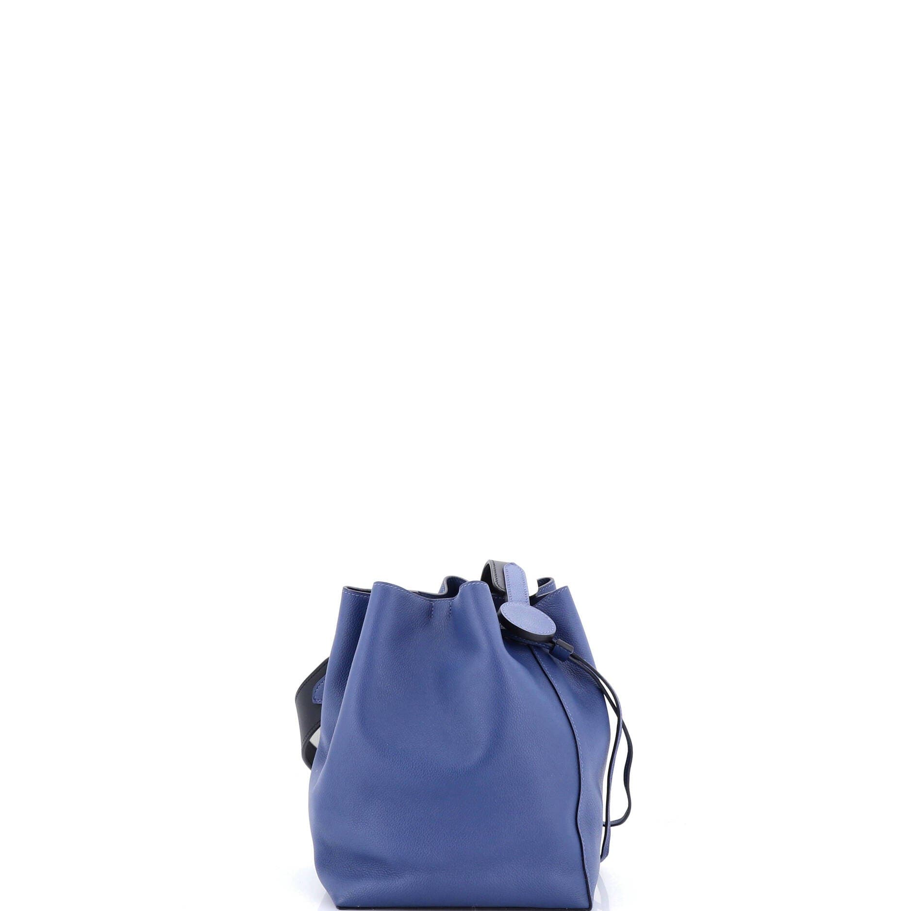 Pre-Owned Hermes Licol Bag Evercolor 17, Alternate, color, Bleu Brighton