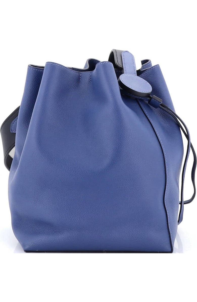 Pre-Owned Hermes Licol Bag Evercolor 17, Alternate, color, Bleu Brighton