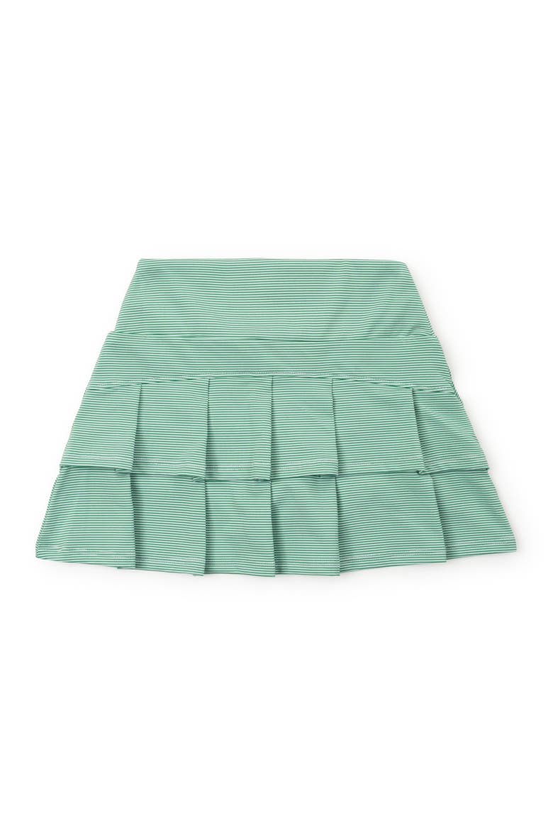 Margot Girls' Performance Skirt, Alternate, color, Green Stripes