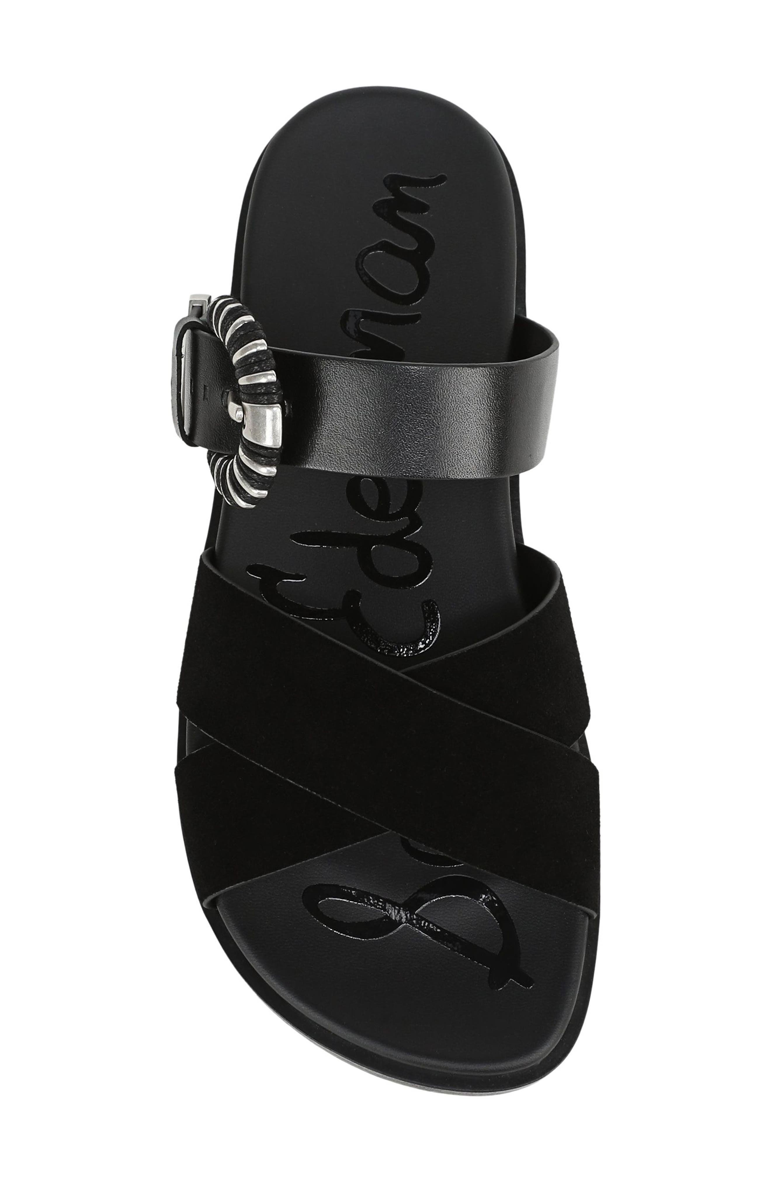 Sam Edelman Lucy Buckle Strap Sandal, Alternate, color, Black