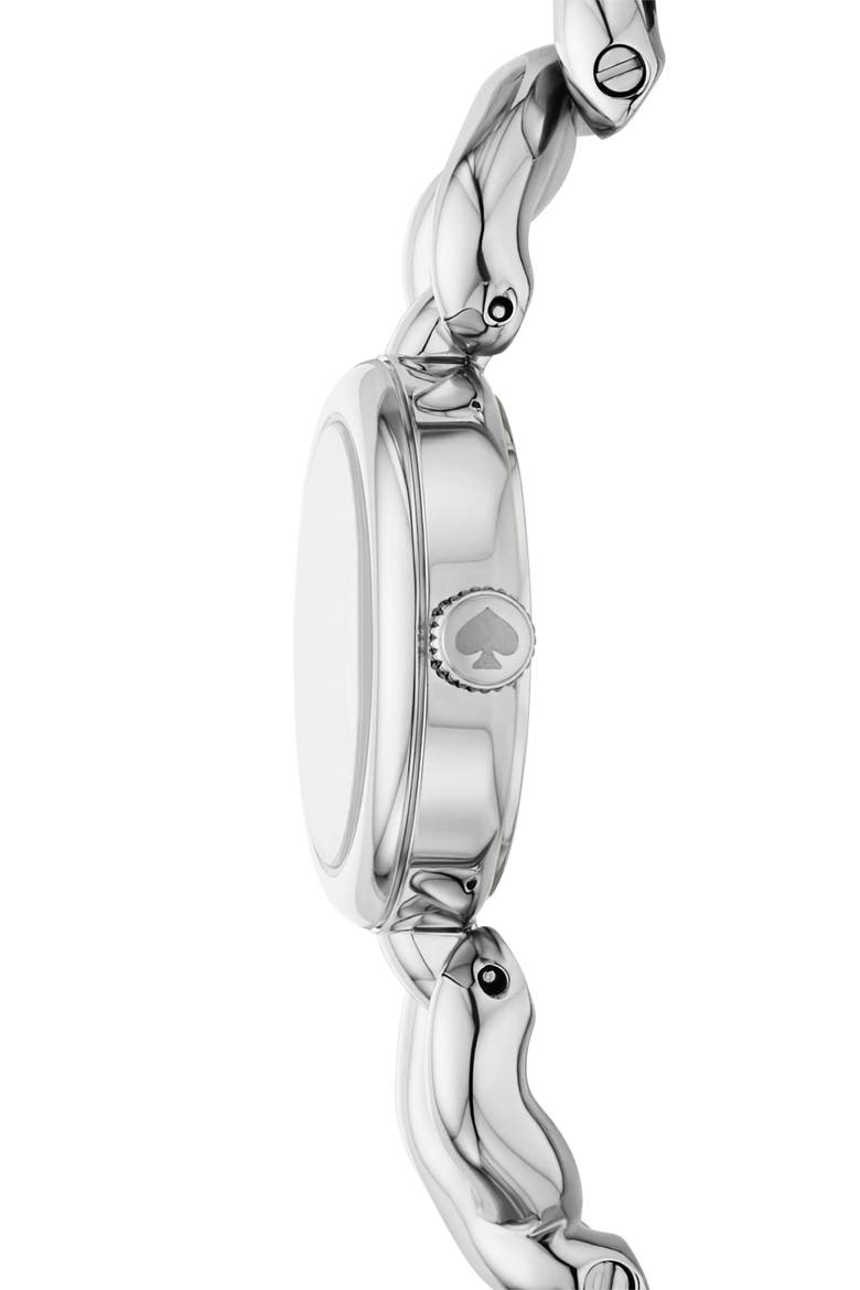 monroe twist bracelet watch, 24mm, Alternate, color, SILVER