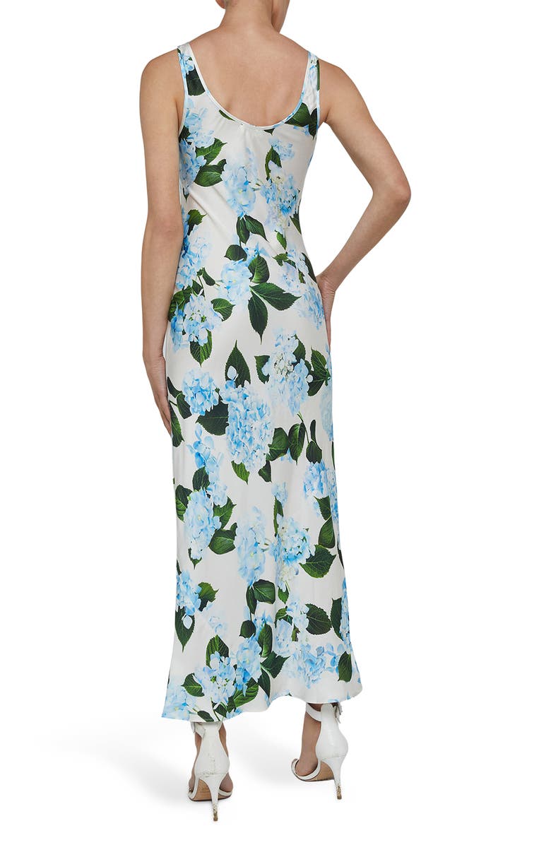 L'AGENCE Akiya Floral Satin Maxi Dress, Alternate, color, 