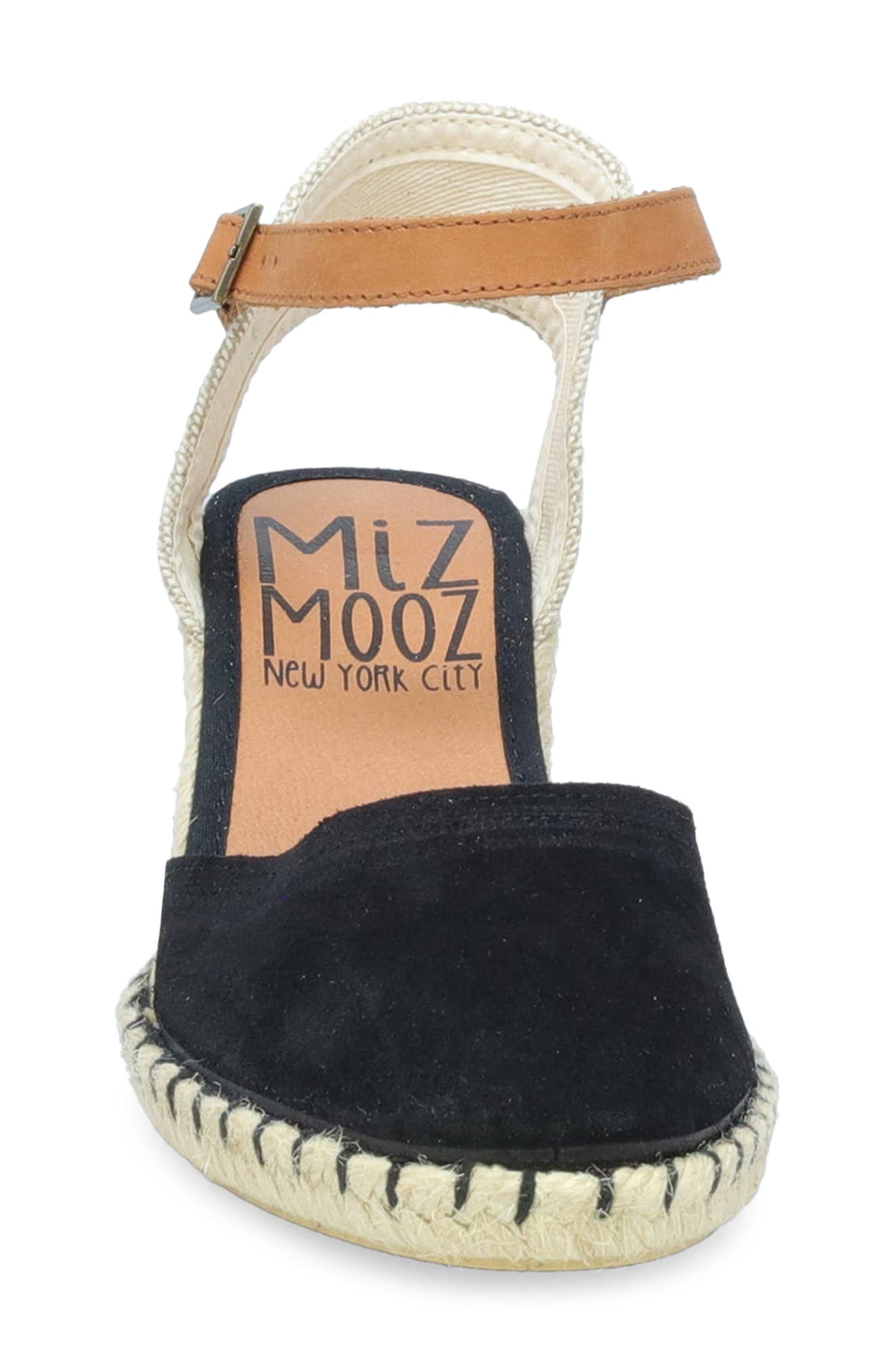 Miz Mooz Malena Espadrille Wedge, Alternate, color, Black