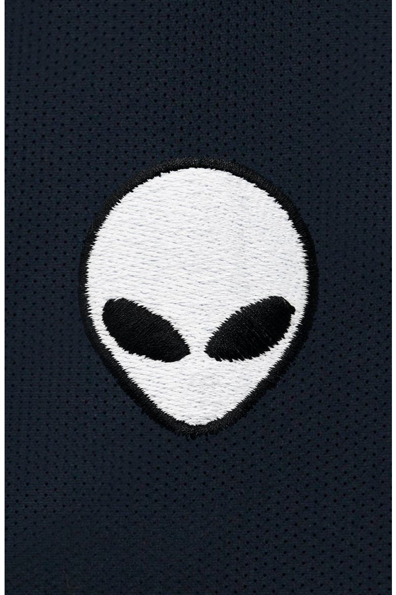 Mens Lil Alien Midweight Court Short, Alternate, color, Navy Blue