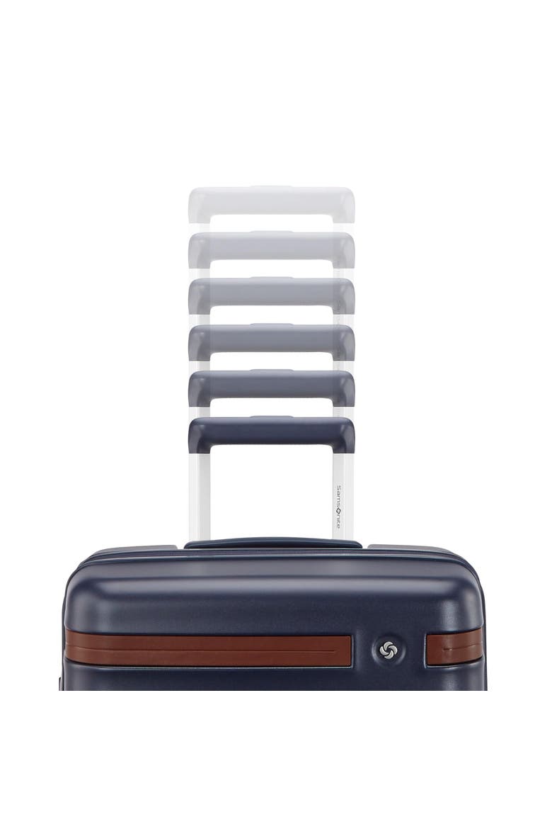 Virtuosa Hardside Expandable 21" Carry On Spinner Luggage, Alternate, color, Navy