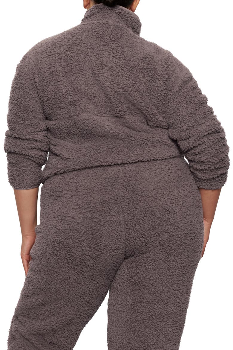 Teddy High Pile Fleece Pullover, Alternate, color, AMETHYST