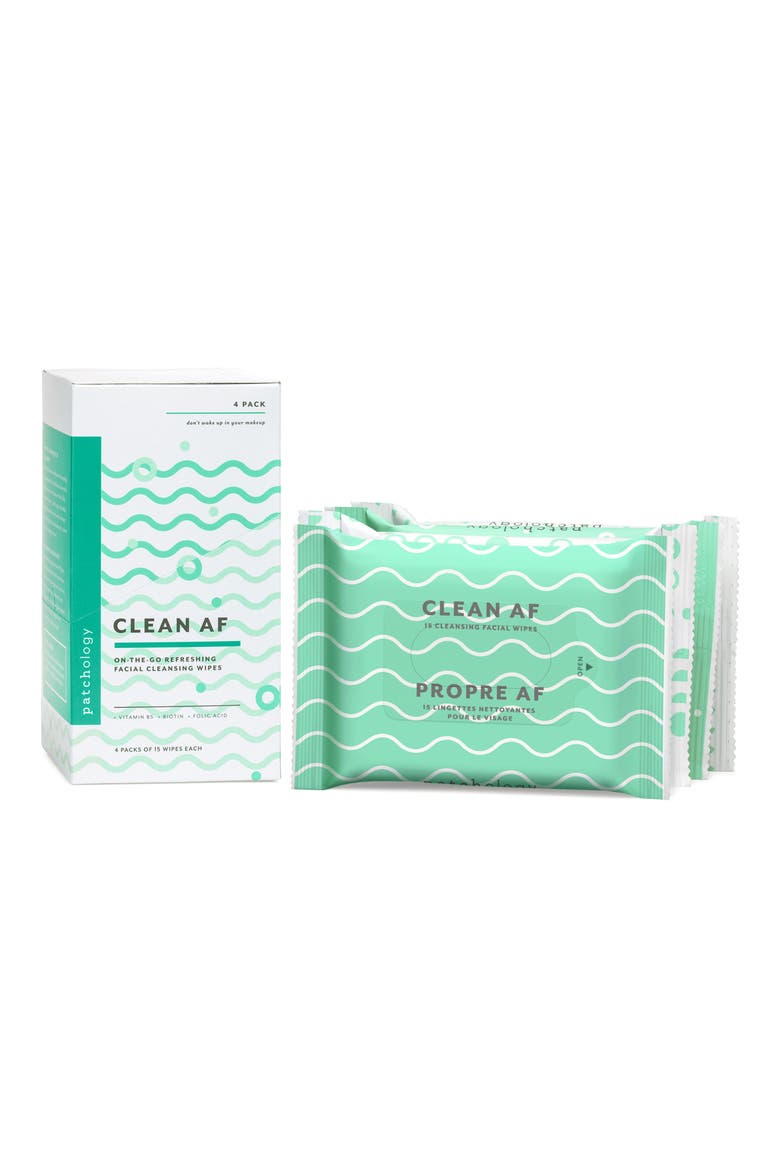 Clean AF On-the-Go Refreshing Facial Cleansing Wipes, Alternate, color, NO COLOR
