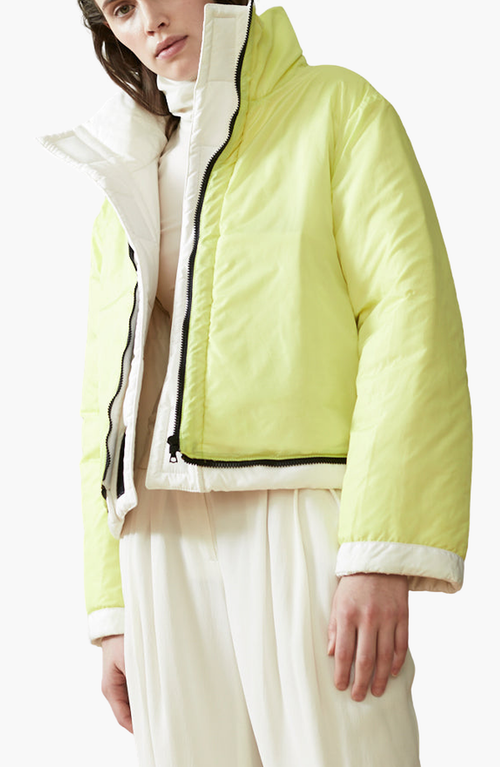 Caalo Reversible Convertible Sustainable Down Coat In Off-white
