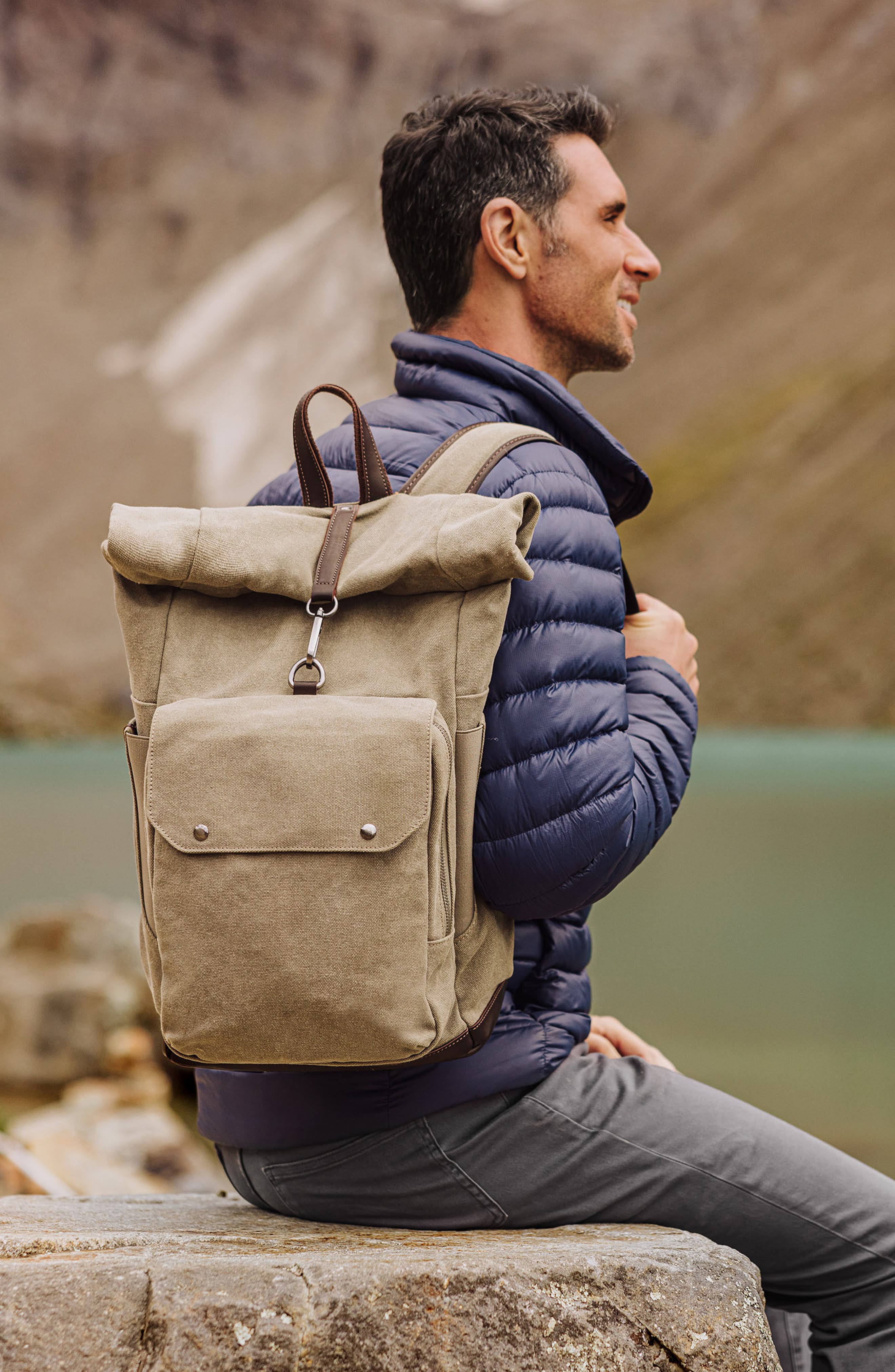 Carmel Picnic Backpack, Alternate, color, GRAY