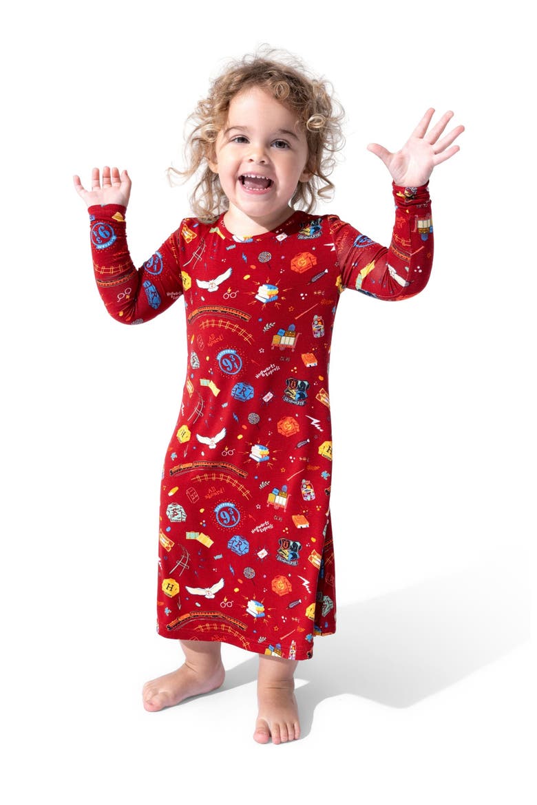 Kids' Hogwarts Express Short Sleeve Dress, Alternate, color, Hogwarts Express