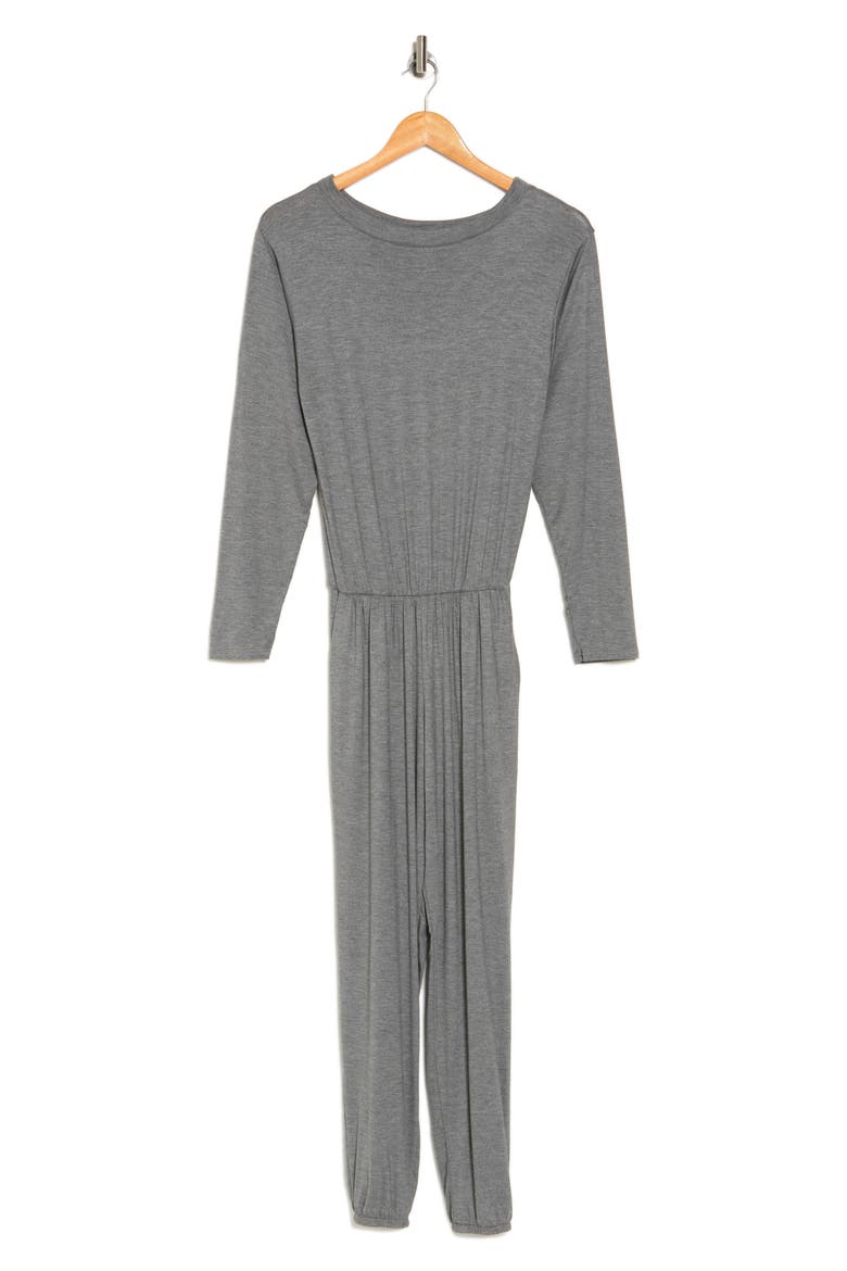 Long Sleeve Jumpsuit, Alternate, color, DARK SLATE
