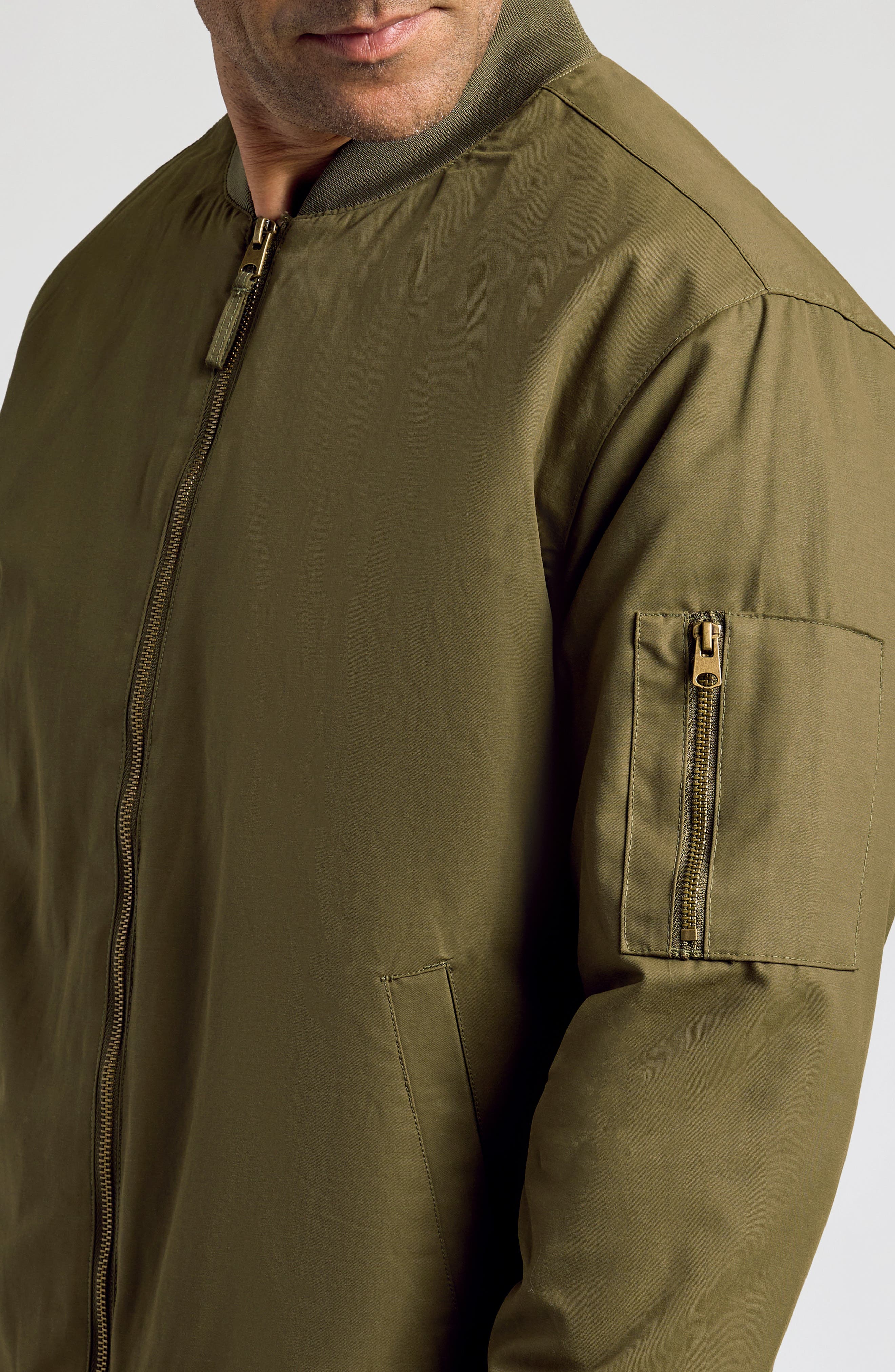 Мужские True Classic Water Resistant Cotton Blend Bomber Jacket — фото 7