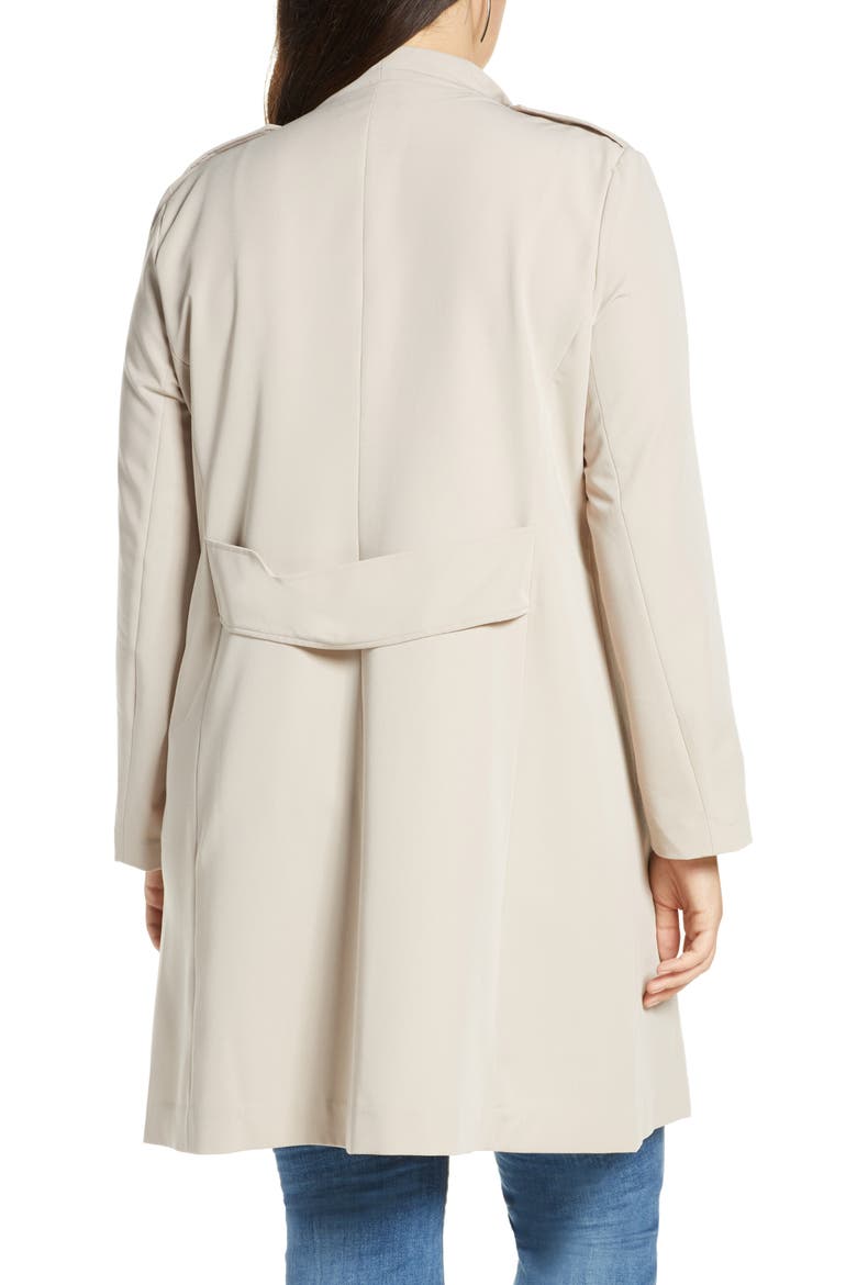 Drape Front Lightweight Jacket, Alternate, color, GREY CHATEAU