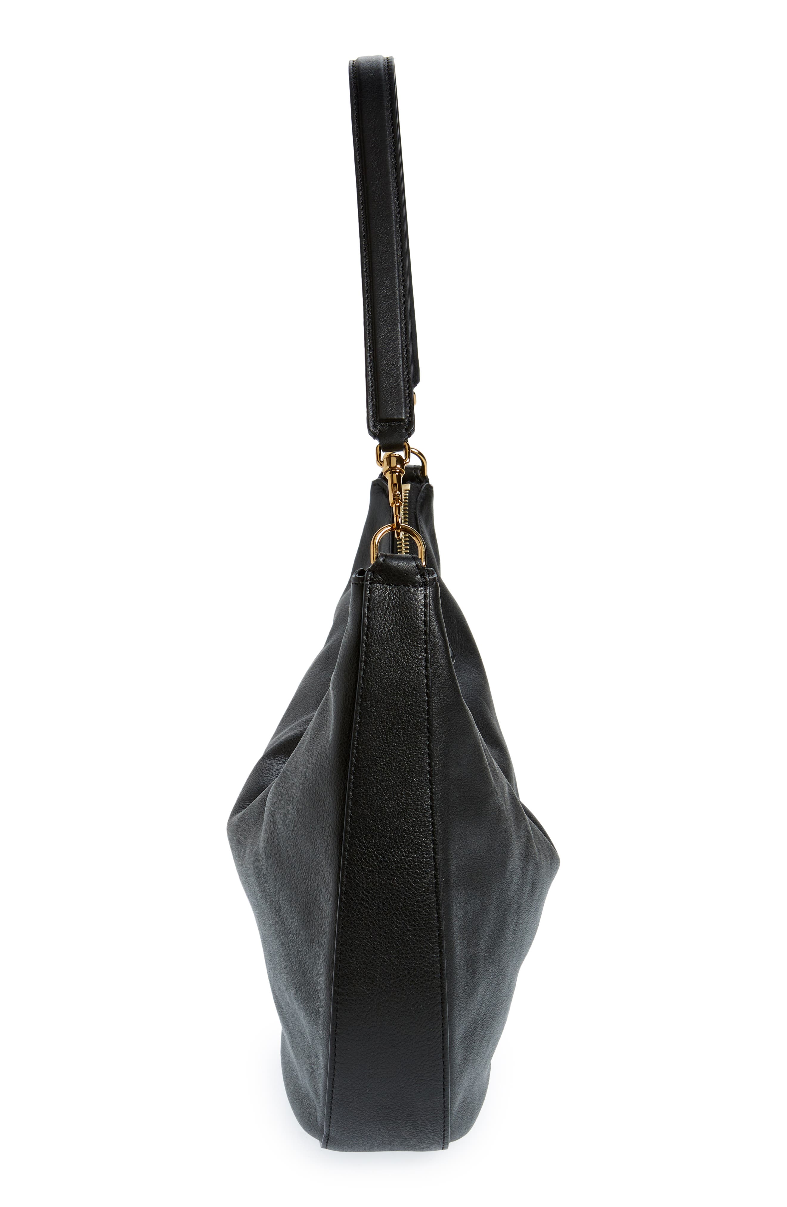 Mansur Gavriel Swing Leather Hobo Bag, Alternate, color, 