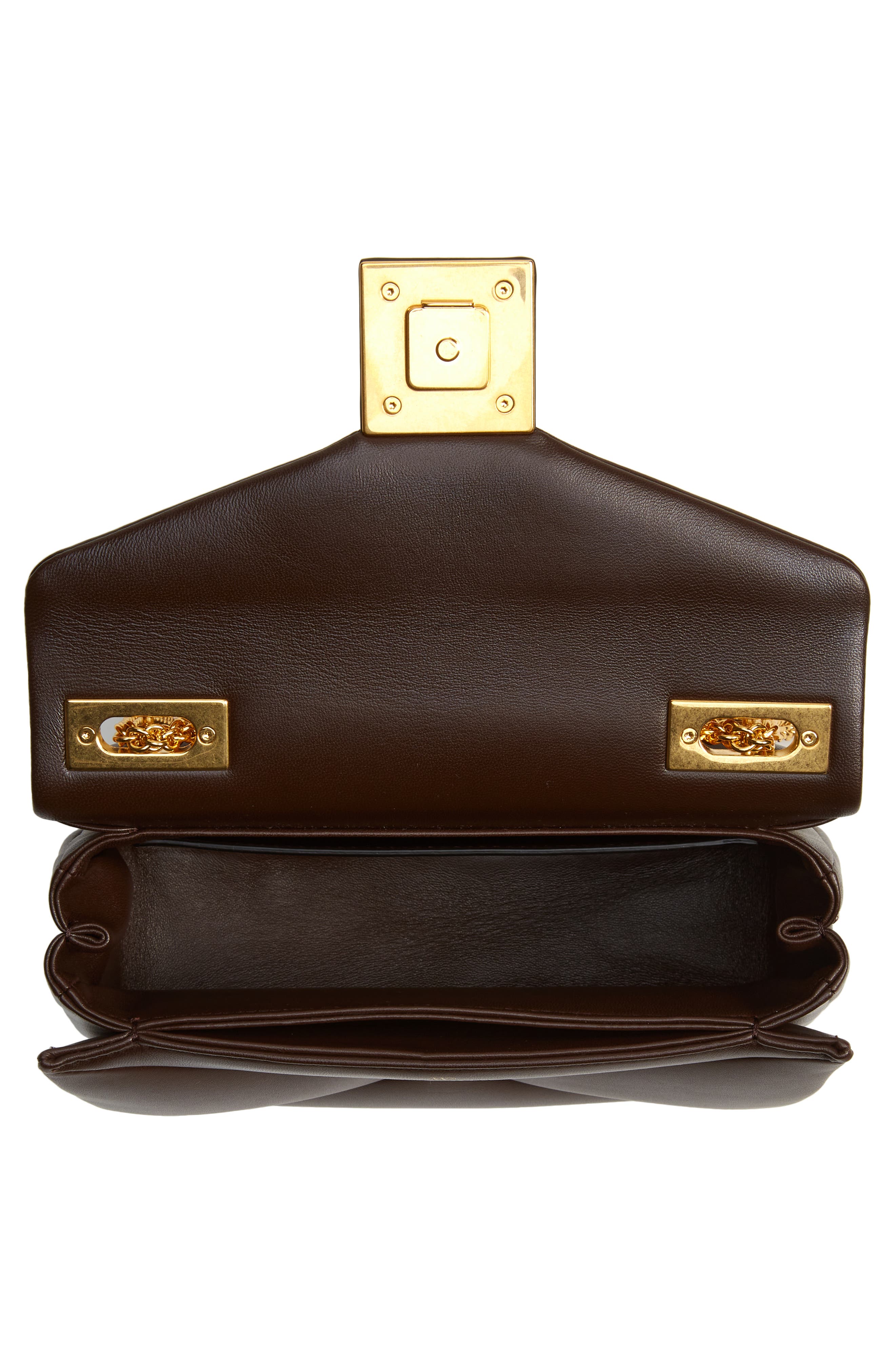 Valentino Garavani Small One Stud Leather Shoulder Bag, Alternate, color, 