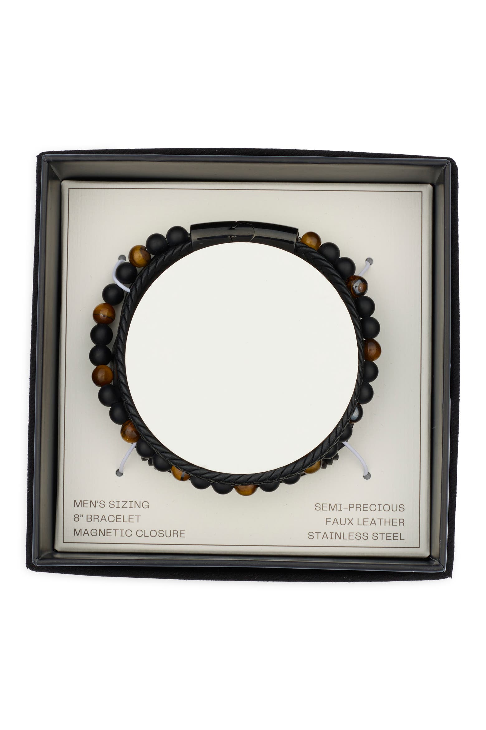 NORDSTROM RACK Men's Beaded Multirow Bracelet (Men) | Nordstromrack