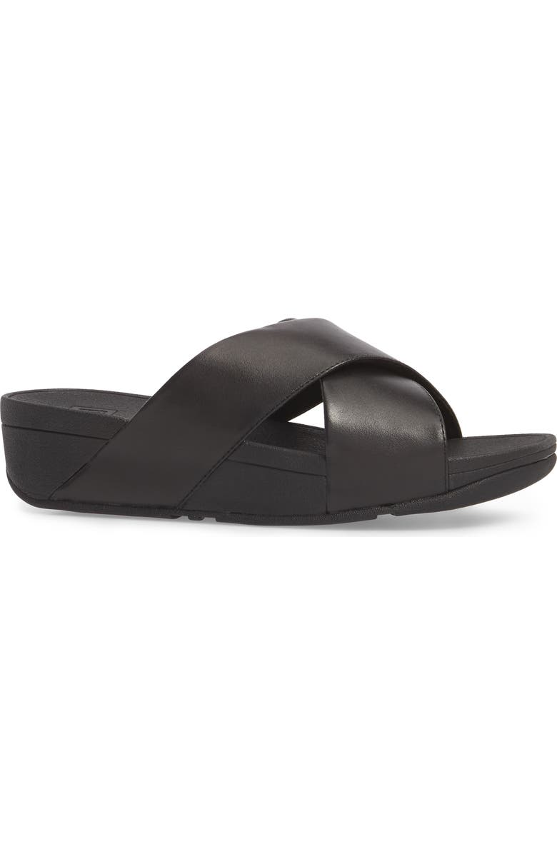 FitFlop Lulu Cross Slide Sandal, Alternate, color,