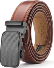 Mio Marino Classic Adjustable Ratchet Leather Dress Belt
