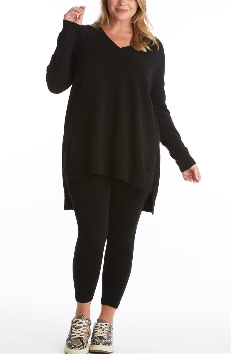 Adyson Parker Step Hem Tunic Sweater, Alternate, color,