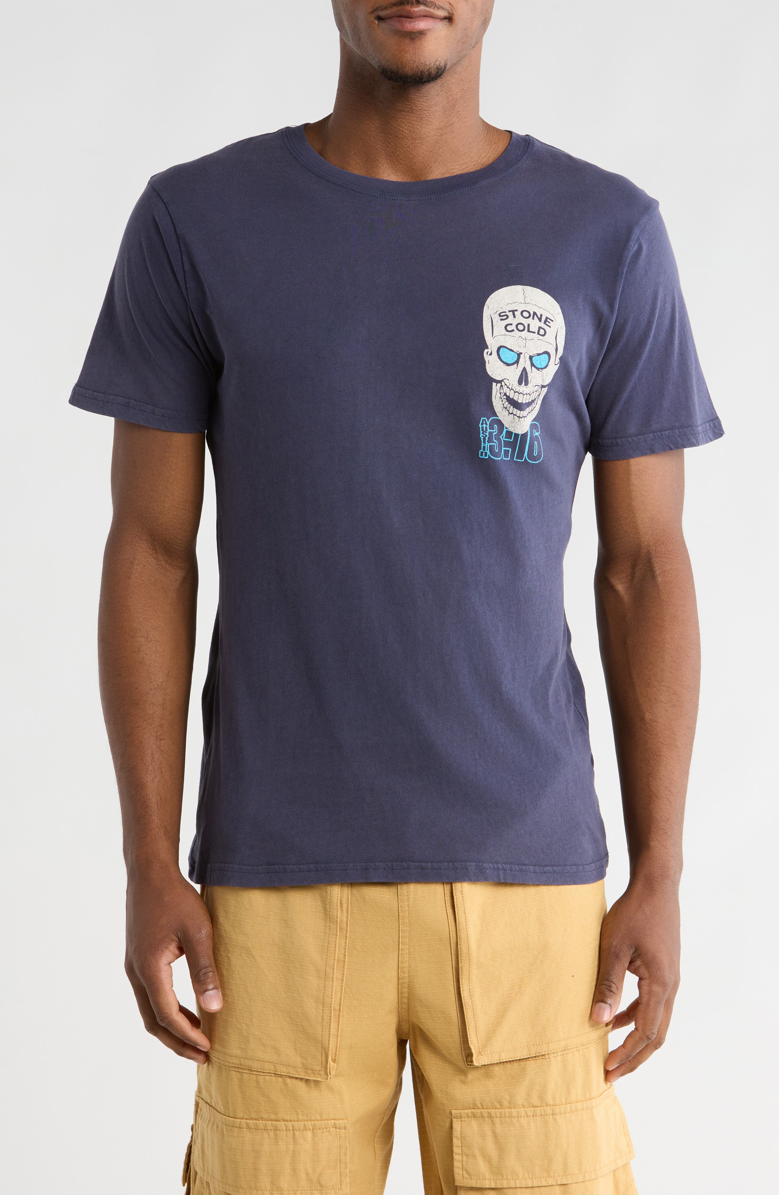 Goodie Two Sleeves Contrast Steve Austin Cotton Graphic T-Shirt