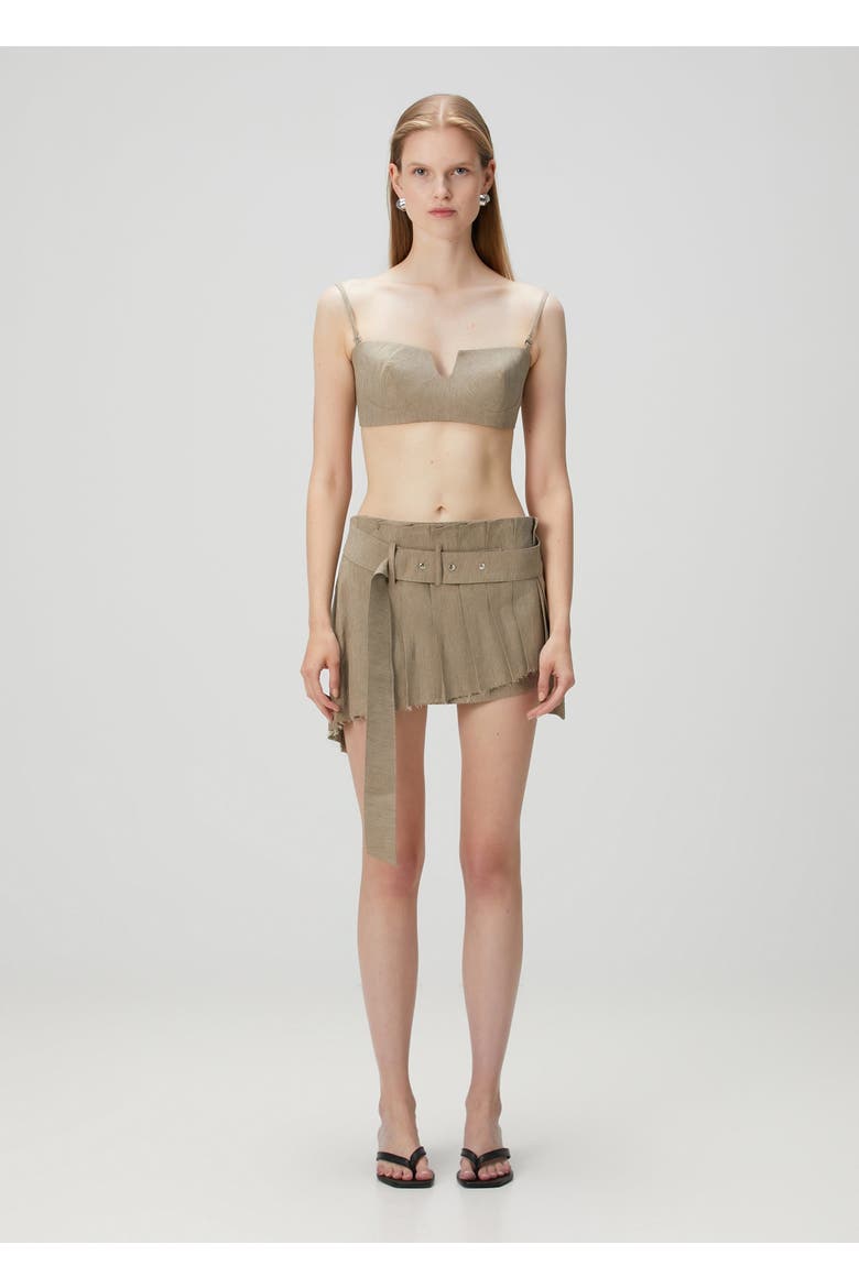 Linen Bra, Alternate, color, BEIGE