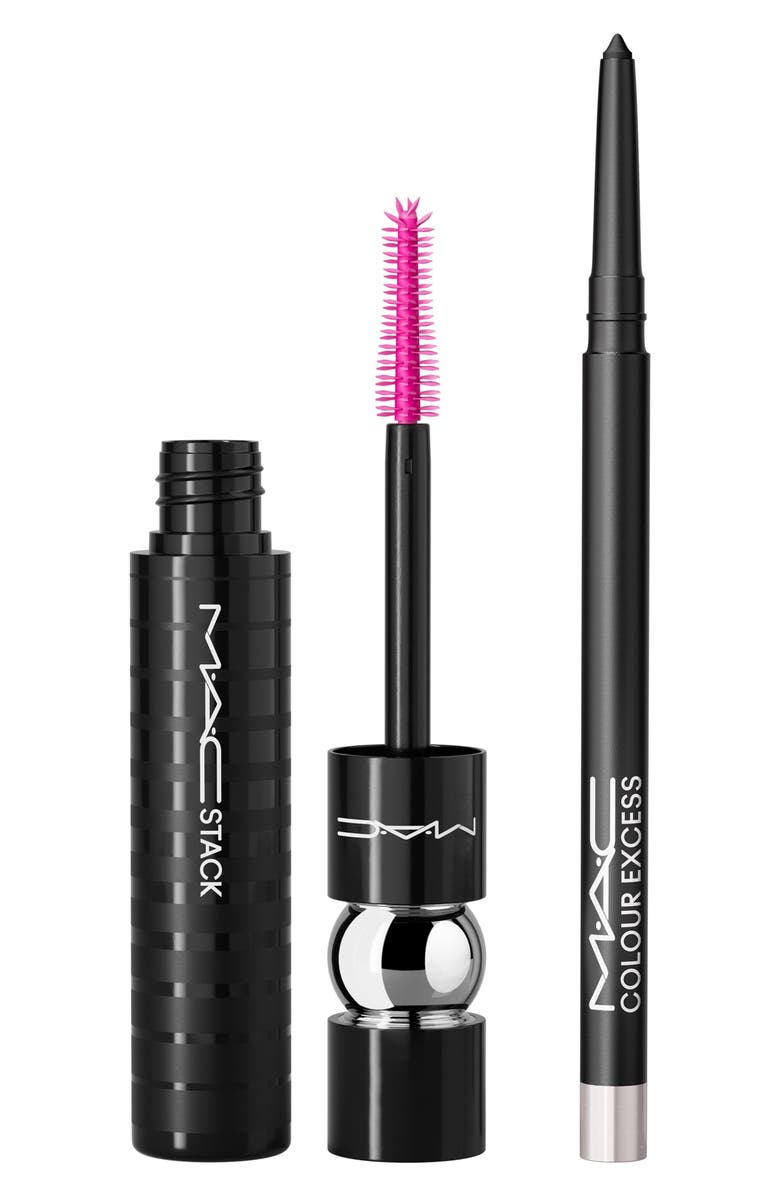 MAC Cosmetics Eye-con Status Mascara + Gel Eyeliner Duo Gift Set (Limited Edition) $54 Value, Main, color,
