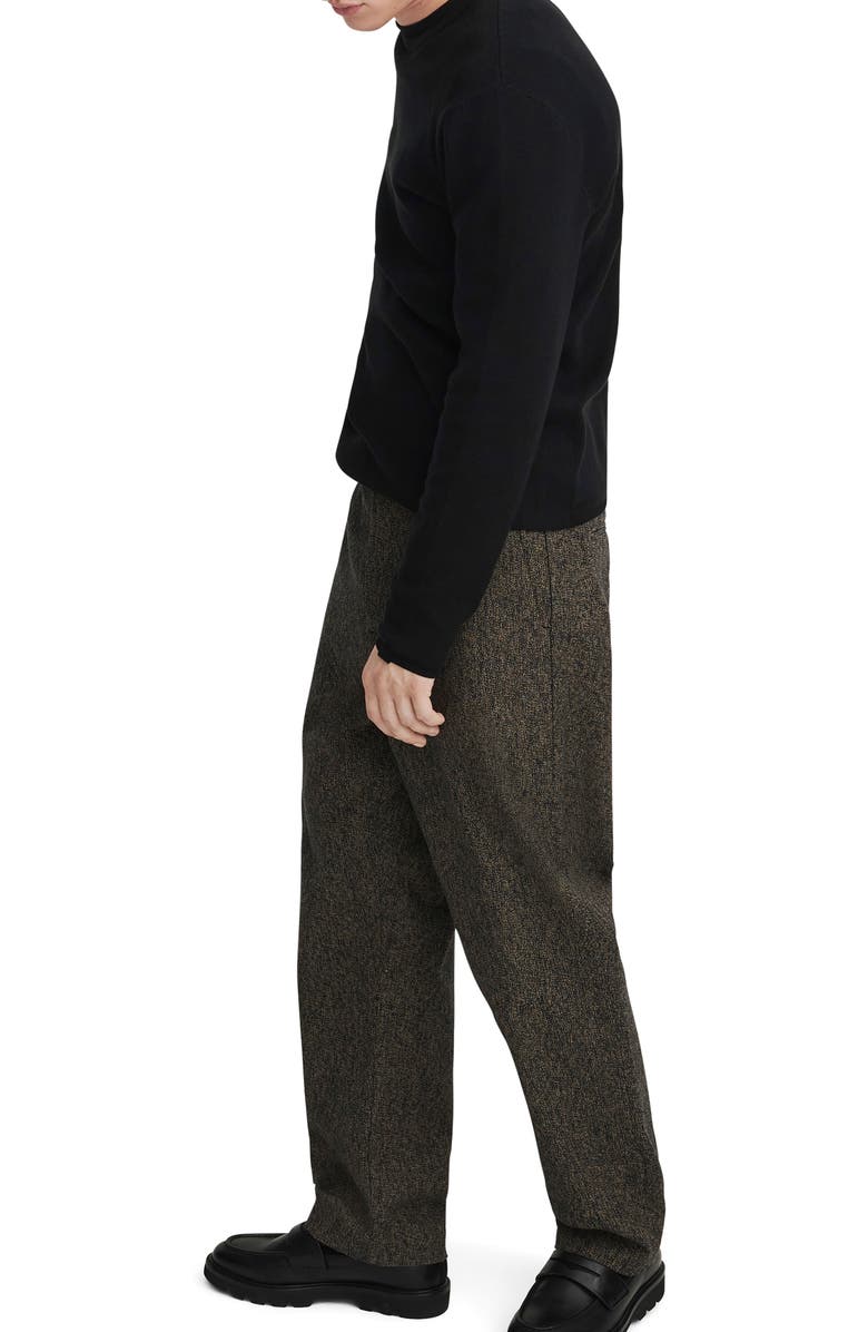 rag & bone Harvey Crewneck Cotton Blend Sweater, Alternate, color, Blk/Blk