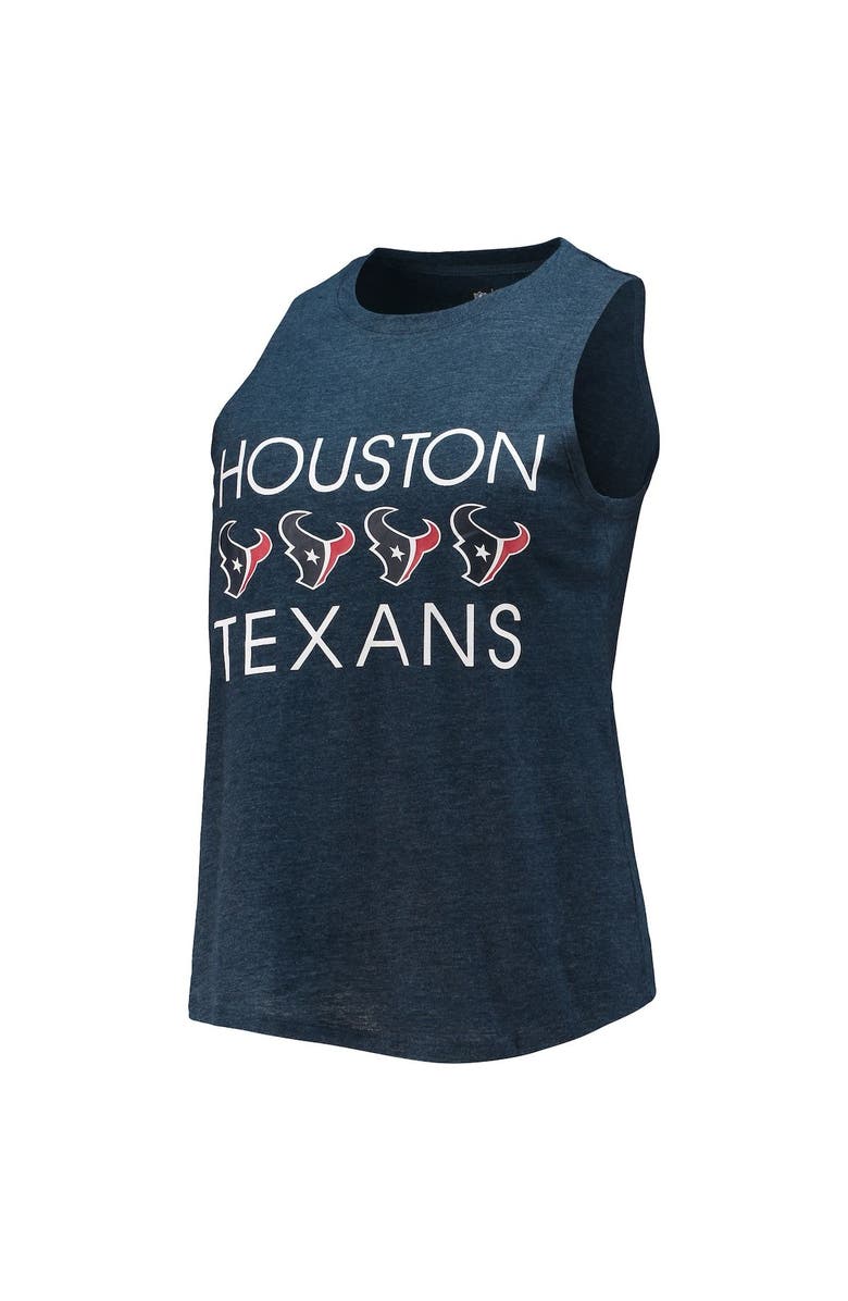 CONCEPTS SPORT Women's Concepts Sport Red/Navy Houston Texans Muscle Tank Top & Pants Sleep Set, Alternate, color, 