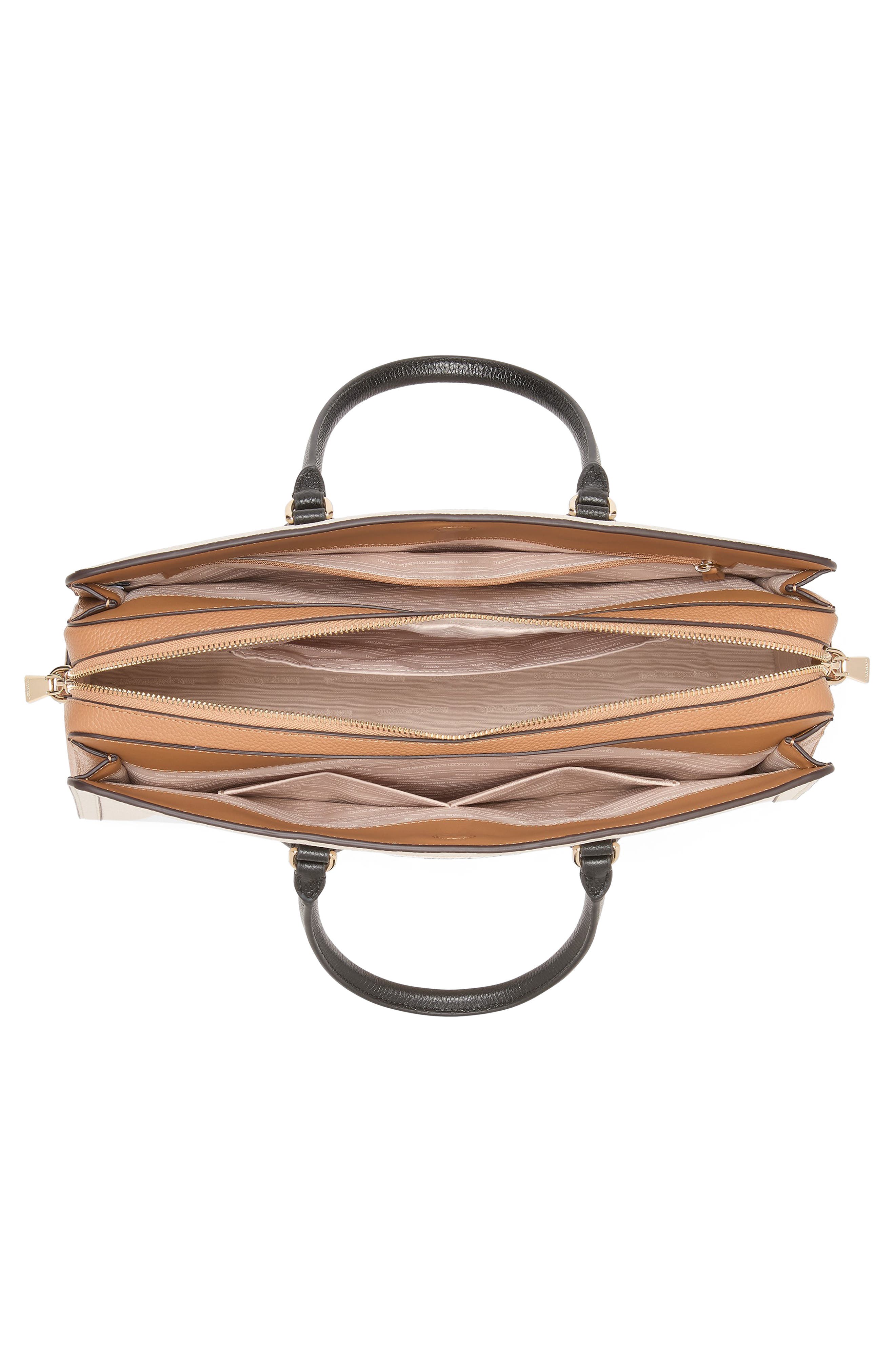 Kate Spade New York hudson colorblock pebble leather satchel, Alternate, color, 