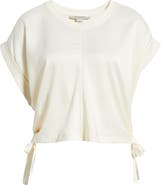AllSaints Mira Cinched Side Satin T-Shirt