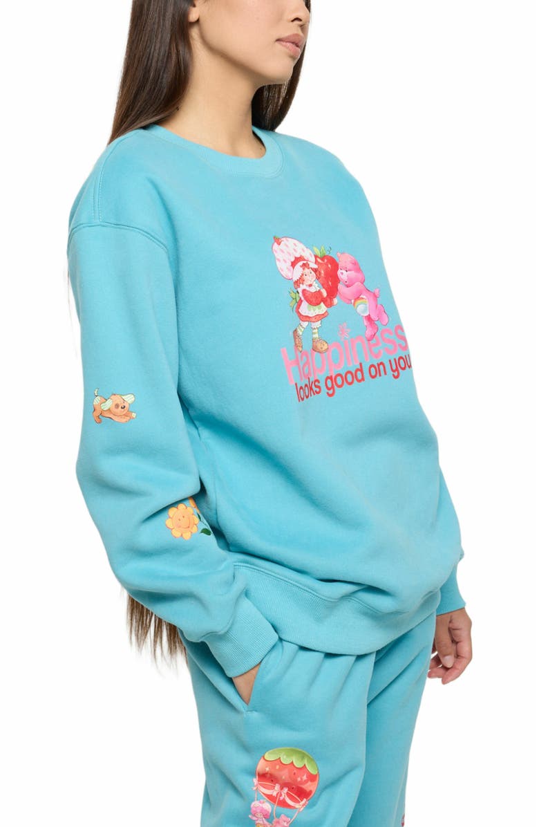 Samii Ryan HAPPINESS LOOKS GOOD CREWNECK, Alternate, color, Blue