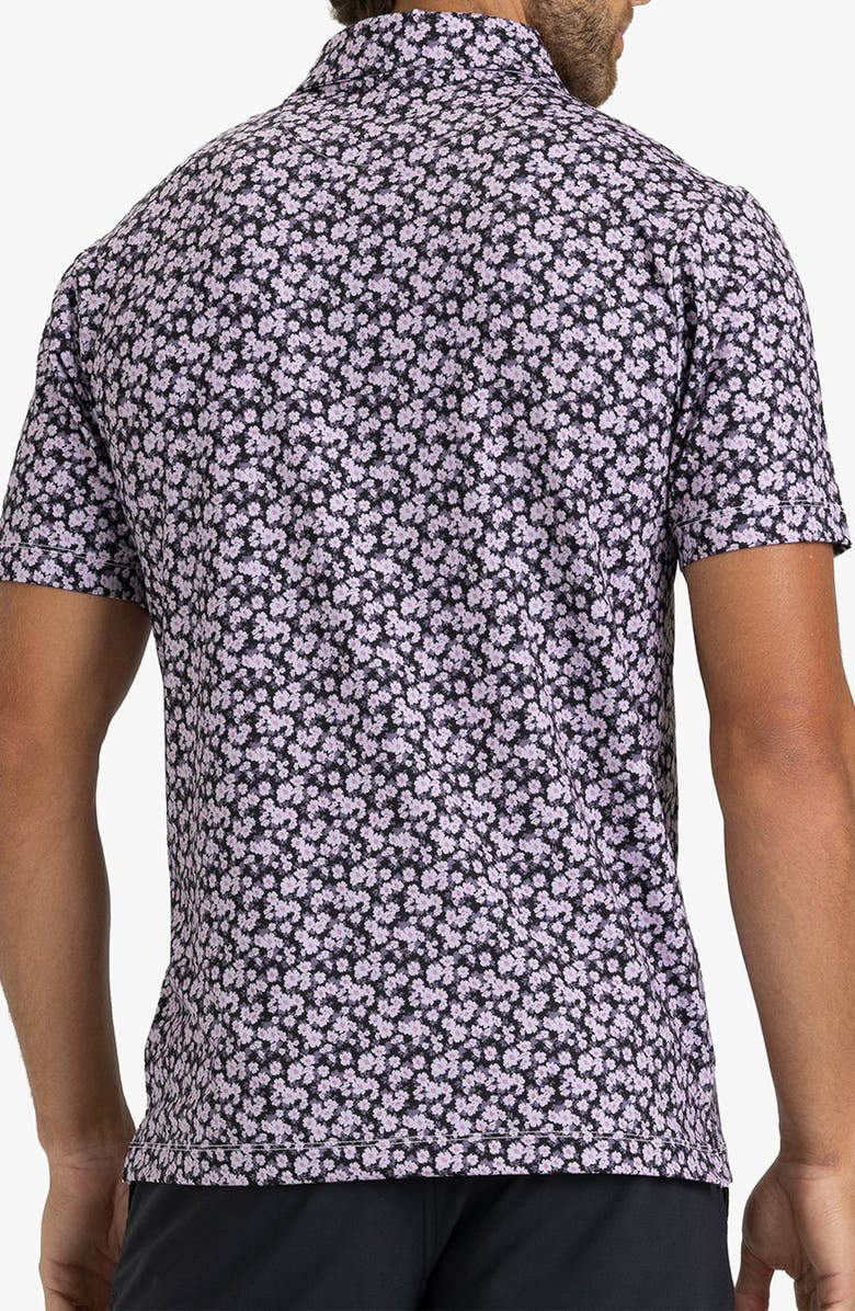 Bad Birdie Core Floral Performance Golf Polo, Alternate, color, Garden Gala - Purple Sage