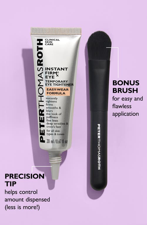 Peter Thomas Roth Instant Firmx Eye Temporary Eye Tightener Easy-wear Formula For Firming Under-eye Bags & Wrinkles 0. In Transparent