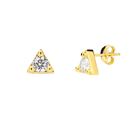Triangle Sterling Silver Stud Earring