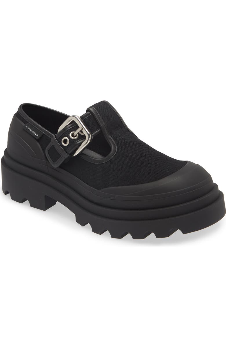 Bottega Veneta Trek Sole Buckle Loafer, Main, color, 1000 Black