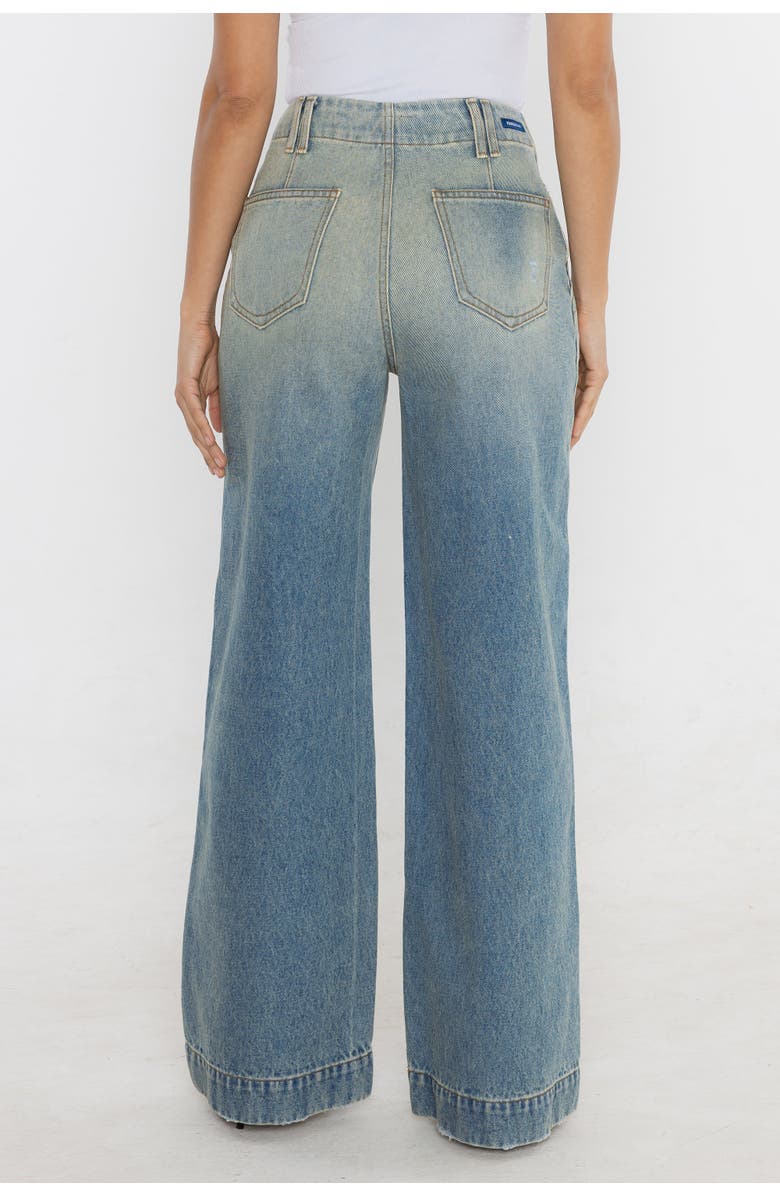 Rudes Denim The Rosalie Trouser Pant, Alternate, color, Pebble Blue
