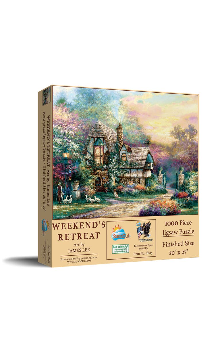 Sunsout Weekend's Retreat 1000 piece Jigsaw Puzzle for Adults, Main, color, Multicolor