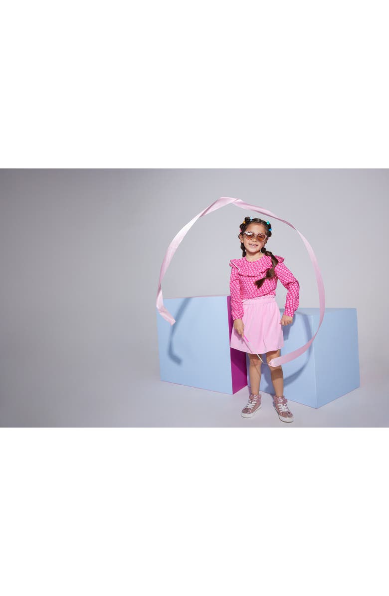 BISBY Kids' Velour Portofino Skirt, Alternate, color, Pink Velour