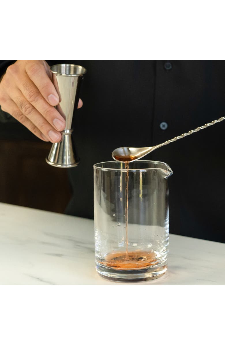 A Bar Above Stainless Steel Bar Spoons, Set of 2 with Spiral Handles, Alternate, color, Stainless Steel